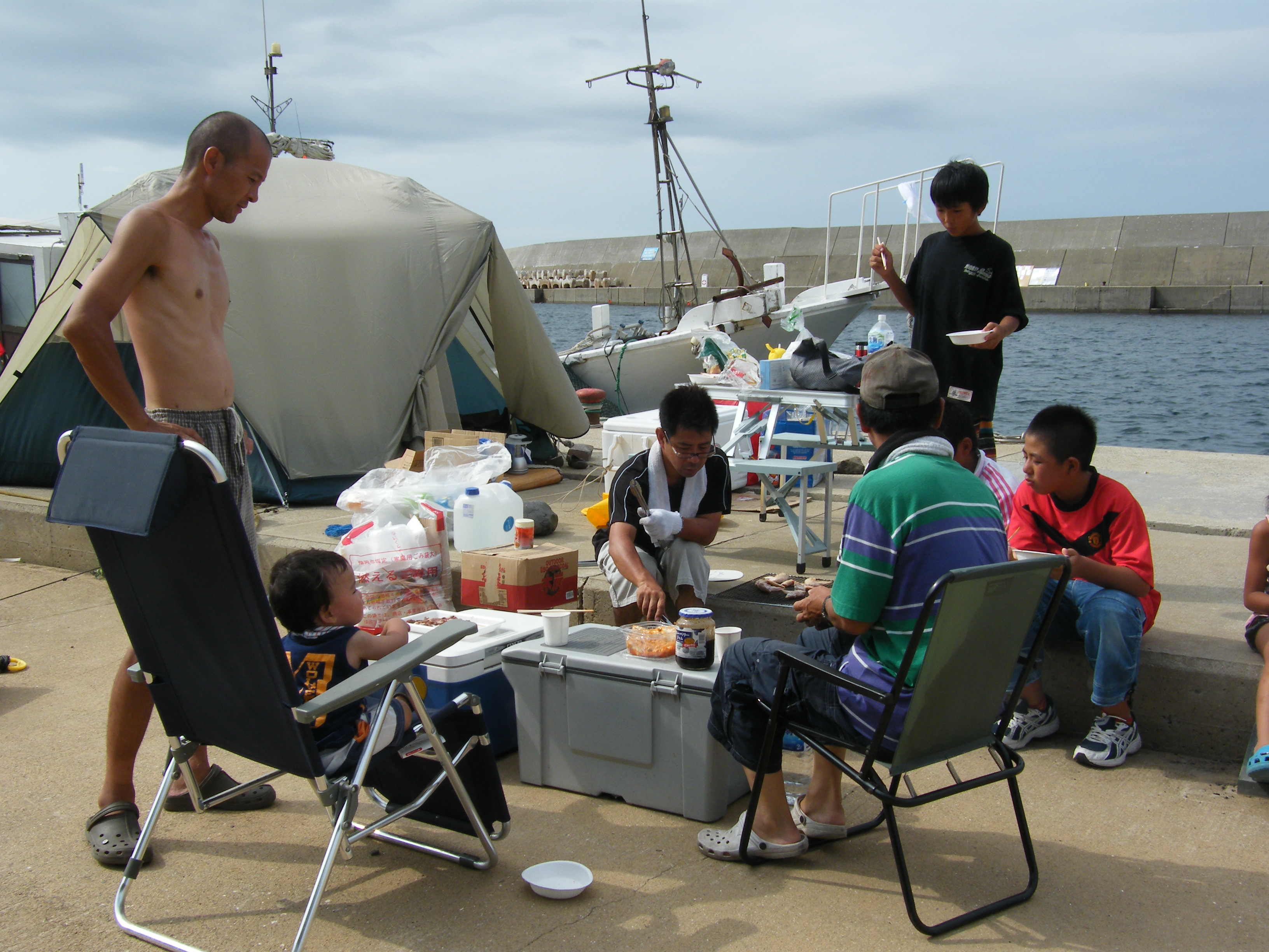 夏だ キャンプだ 小呂島 リョウマ参上